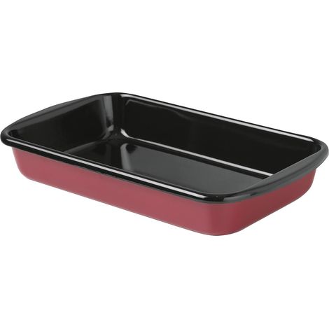 RIESS Auflaufform 38x22,5x7cm rot Emaille