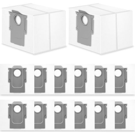 Confezione da 14 sacchetti antipolvere, compatibili con Roborock S8+, S8 Pro Ultra, S8 Maxx Ultra, S7 Maxx Ultra, S7 Pro Ultra, Q7+, Q7 Max+, T8, Q5+, G10S Pro, Q7 Max+ e Q8 Max+. Sacchetti antipolver (1/5)
