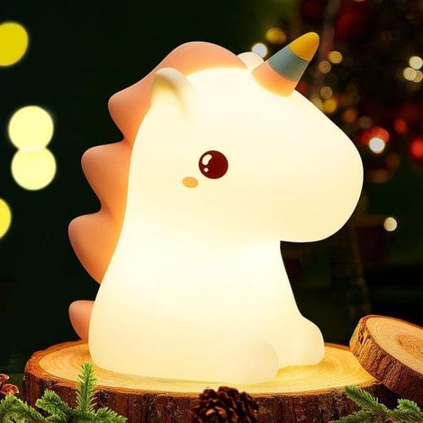 Filiyano – Lampe Rechargeable en Silicone – Veilleuse Licorne Mignonne pour Enfants - 7 Couleurs, Lampe Rechargeable en Silicone pour ChambreTFTF (1/5)