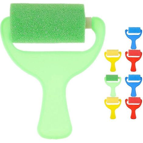 Ensemble de 8 pinceaux en mousse pour enfants, idéal pour les projets artistiques, le dessin et la peinture. Disponible en plusieurs couleurs. (1/5)