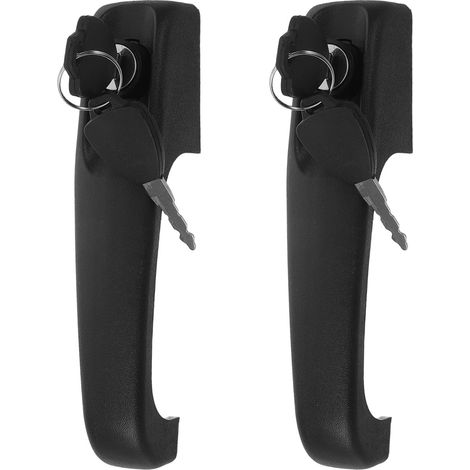 Pack of 2 Reinforced Plastic Door Handles for Electric Load Tricycles, Ergonomic Door Latch for Driver's Cabins of Forklifts and Tractors, Durable Replacement Handle (1/5)