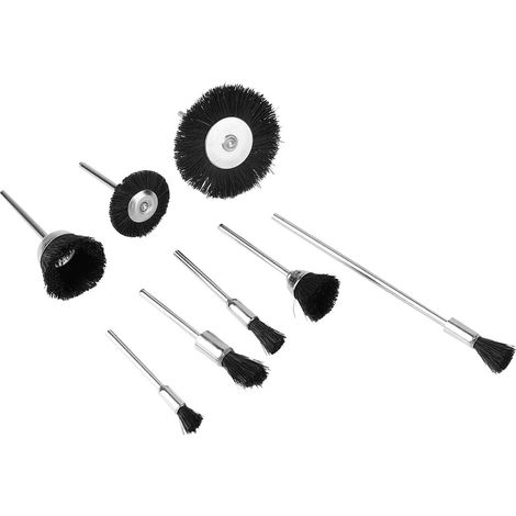 8 Piece Polishing Cleaning Bristle Brushes Durable Gaskets Metal Molds