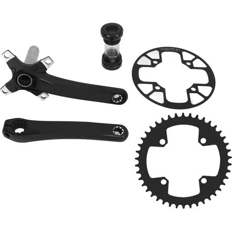 Hohl-Tretlager für Fahrräder, schmales/breites 42-Zahn-Kettenblatt, Kettenblattschutzplatte 40-42 Zähne, Mountainbike-Kurbelgarnitur (1/5)