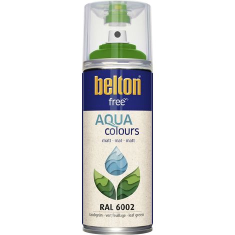 belton free Lackspray AQUAcolours 400 ml laubgrün matt Wasserlack