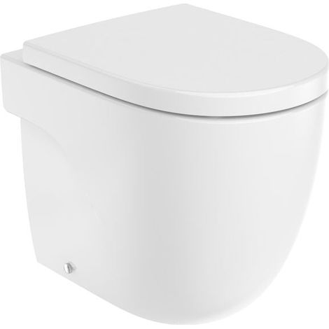 ROCA A347246000 MERIDIAN-N Inodoro Tanque Alto Rimless - Asiento: Caida Amortiguada - ref: A347246000+A8012A200B