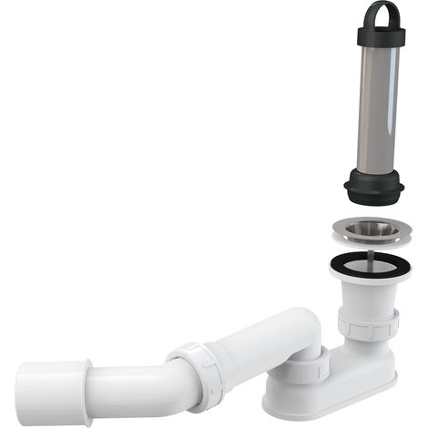 Alcadrain A462-50 Kit de vidange pour receveurs de douche avec siphon et coude de vidange Ø 50 (1/3)