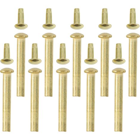Rivets métalliques Healved, légers et portables, écrous : kit de réparation pratique 10 pièces en