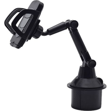 Universal Adjustable Gooseneck Car Cup Holder Compatible with Phones and Mobile Phones