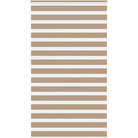 Doppelrollo Sandbraun 120x230 cm Stoffbreite 115,9 cm Polyester