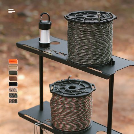 Bobine multifonctionnelle d'extérieur, corde en paracorde 9 brins, épaisseur 4 mm, corde à linge, corde à vent pour tente, corde d'escalade (1/2)