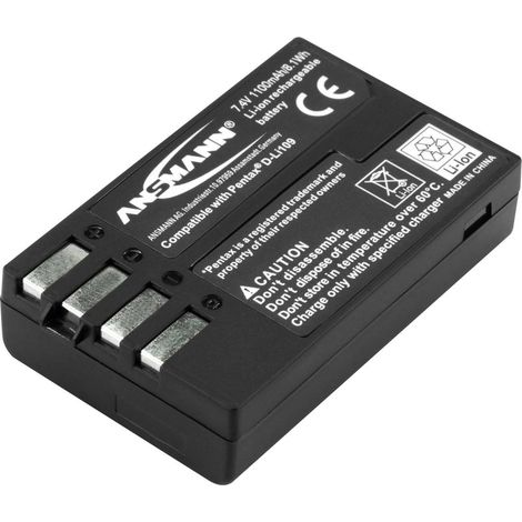 Ansmann A-Pen D-Li 109 Batteria ricaricabile fotocamera sostituisce la batteria originale (camera) D-LI109 7.4 V 1100 m