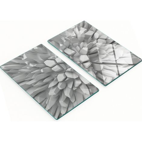 Juego de tablas de cocina de vidrio templado con impresi贸n 3D, 2 x 30 x 52 cm.