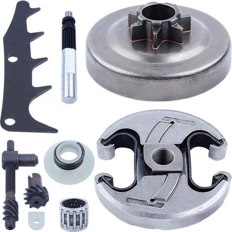 Kit de pompe à huile d'embrayage 0,325' 7T – Compatible Husqvarna 340 345 350 – Pour tronçonneuse Jonsered 2145 2150 – Remplacement pièces - 503931801