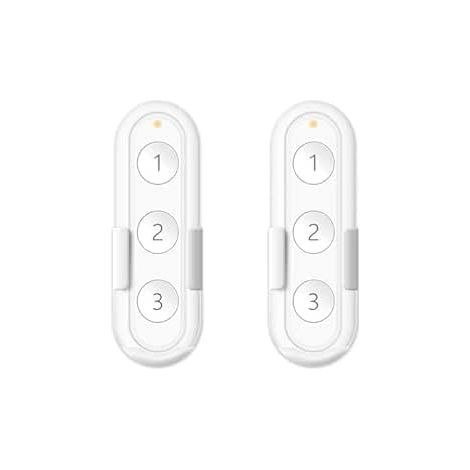 ZigBee 2 Pack 3 Button Smart Remote Control for Roller Shutter Switch Modules, Compatible with Smart Life App, Easy to Use, ZigBee Hub Needed (1/5)