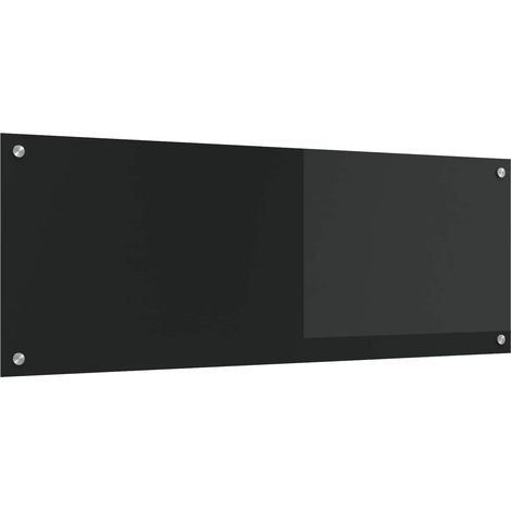 Küchenrückwand Schwarz 110 x 40 cm Gehärtetes Glas (1/5)