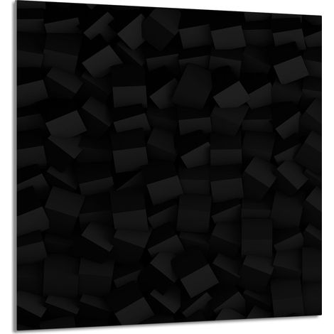 GLASPLATTE FÜR KÜCHE 60x65 Schwarz