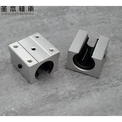 Glissière Linéaire - Bloc Coulissant SBR10UU SBR12UU SBR16UU SBR20UU - Pour Guidage Précis sur Rail - 1 Pièce (1/5)