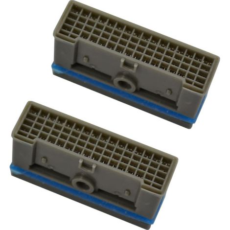 Aérateur de robinet 2 pièces, aérateur de robinet carré rectangle partie centrale bec barboteur filtre accessoires for salle de bain robinet grue fixation (1/5)