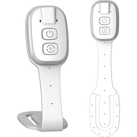 Lampe de lecture à pince LED rechargeable avec 7 LED, luminosité réglable, 3 températures de couleur, compacte et portable, idéale pour les voyages et la lecture au lit, blanche. (1/5)