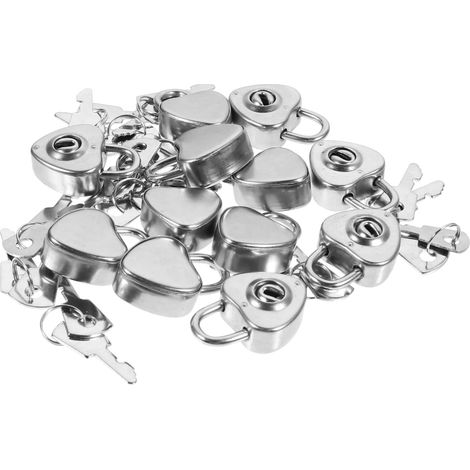 cadenas en forme de cœur en acier inoxydable lot de 12 pour (1/5)