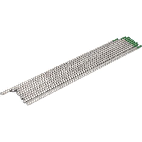 Lot de 10 électrodes TIG WP pointe verte, aiguilles de soudure 3,0 x 175 mm, accessoires pour poste à souder (1/5)