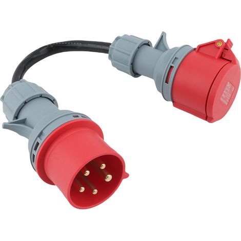 Waterproof industrial male to female connector, EV adapter, charger extension cable for workshop, construction site (1/2)
