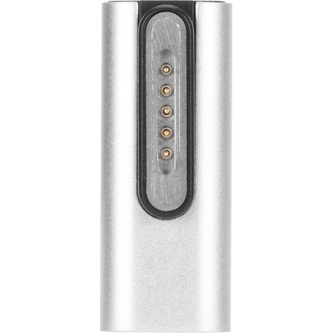 140-W-USB-C-auf-Magnet-Adapter mit PD-Schnellladefunktion und LED-Anzeige, Zinklegierung, für MacBook Pro/Air, gebogener Anschluss (1/5)