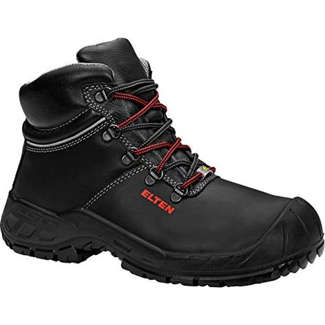 ELTEN RENZO XXW Mid ESD S3, scarpe antinfortunistiche da uomo, leggere, puntale in acciaio, materiale tomaia: pelle, fodera interna: tessuto (traspirante), taglia 42 (1/4)