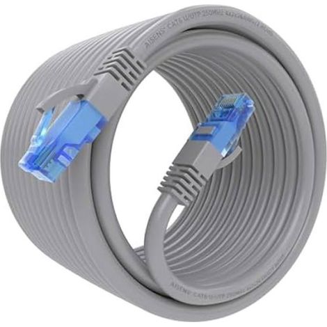Câble réseau - - UTP Catégorie 6 - Rigide - 7,5 m - Gris (1/2)
