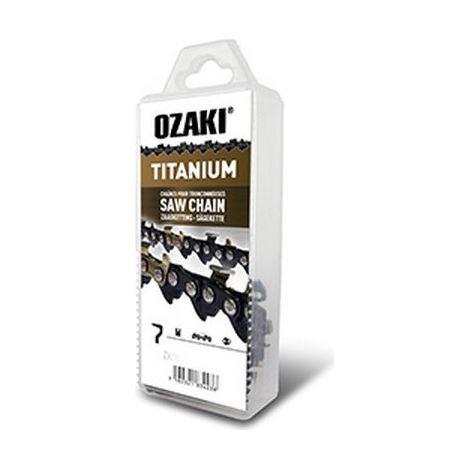 ''Chaîne OZAKI semi carrée, 3/8'''' 063 (1,6mm) induction titane - 60 entraîneurs''