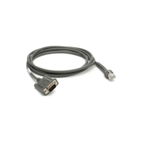 Cable de conexión Zebra, RS-232 (serie, 2,1 m, recto)