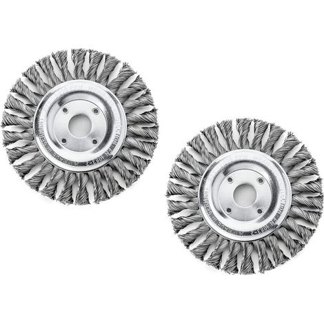 Brosse Circulaire Pour Perceuse - Brosse À Fil Acier Inoxydable 125 Mm - Pour Dérouillage Polissage Décapatage - 2 Pièces (1/5)