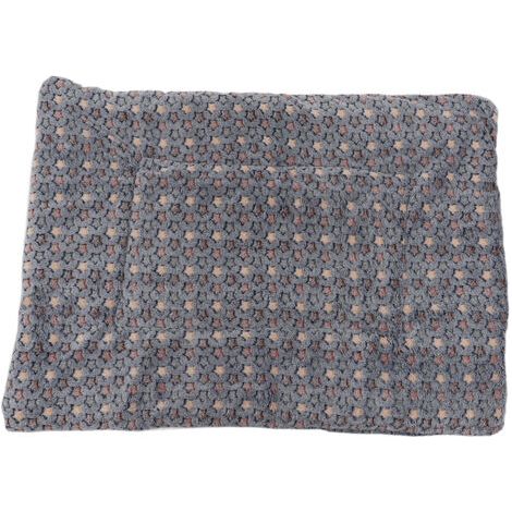 Couverture en flanelle pour animaux de compagnie, chaude et douce, lavable en Machine, pour chien, canapé, voiture, tapis de couchage pour chiot, chat, 50x32cm. (1/5)