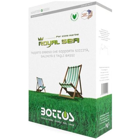 Tappeto erboso Royal Sea 1Kg per zone marine resistente alla salinità Bottos