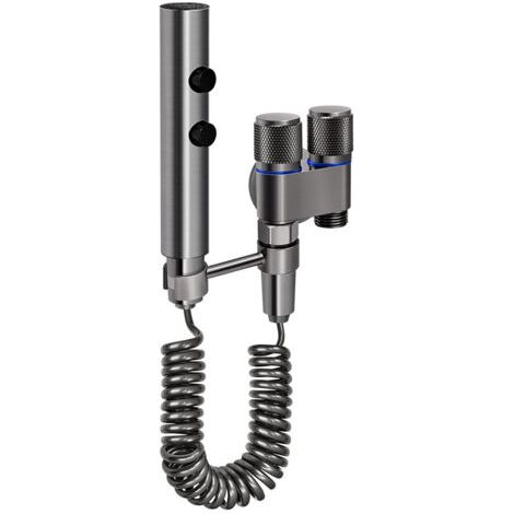 QORVA-Ensemble de pulvérisateur de bidet, douche portable, fixation de bidet pour toilettes UK, douche musulmane, avec tuyau extensible de 3 m et pulvérisateur à double valve de (1/5)