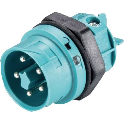 Wieland Electric 46.052.5053.6 Cosse cylindrique mâle embase mâle Nombre total de pôles: 4 + PE Série (connecteur rond): RST® MINI 1 pc(s) S301461 (1/2)