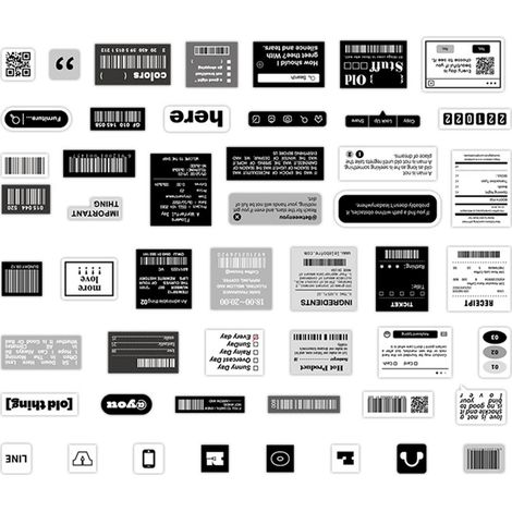 Lot de 100 stickers scrapbooking décoratifs, adhésifs résistants pour journaling, albums photos, carnets DIY et décalcomanies autocollantes - Modèle 1 (1/5)