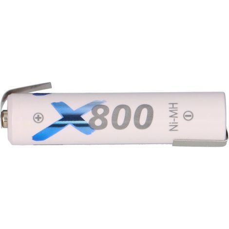 XCell AAA Micro Akku LSD Plus Ni-MH 1,2V 800mAh Z Lötfahne low self-discharge (1/5)