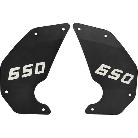 Lot de 2 panneaux de protection latéraux de rechange pour moto Kawasaki Vulcan S 650 (2015-2021), noir. (1/4)
