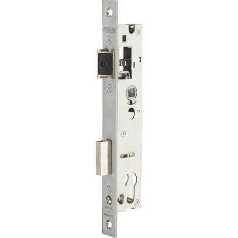 THIRARD - Boitier de serrure encastrable à cylindre pour porte métallique, axe 30mm, entraxe 92mm, bouts carrés - THIRARD