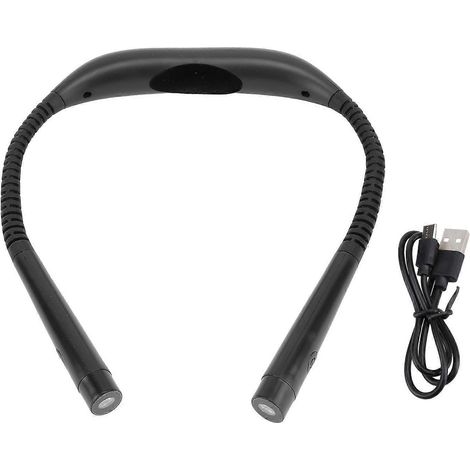 Lampe de lecture de cou 60 lm, 3 températures de couleur, luminosité réglable, tête rotative, chargement USB, format L (1/4)