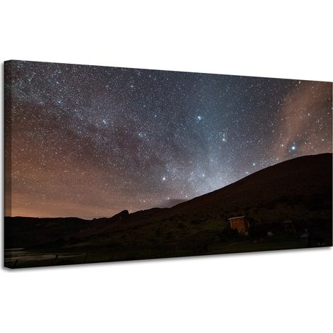 Leinwanddruck Weltraum Sternenhimmel 120x60