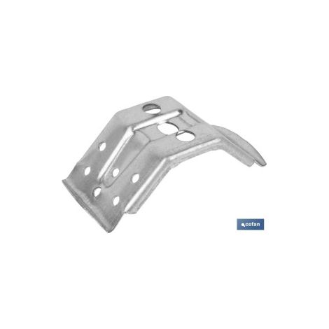 Pack 20 escuadras de mesa con refuerzo 60 mm de acero galvanizado