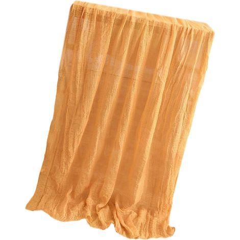 Nappe ondulée simple 90 x 180 cm, pliable, en polyester doré, idéale pour les décorations de fêtes. (1/5)