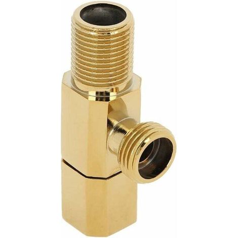 Robinet à globe, robinet en laiton pour eau chaude et froide, robinet d'angle, robinet de salle de bain, accessoires pour robinet de toilette (1/5)
