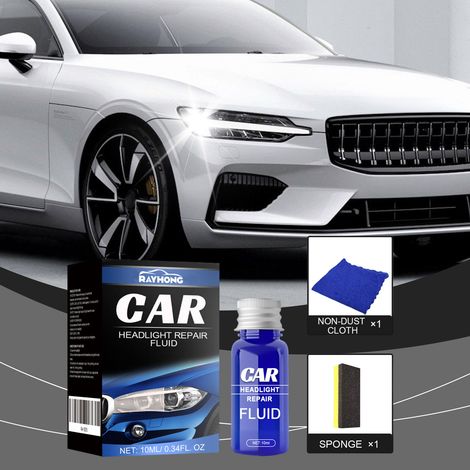 Reparaturset für Autoscheinwerfer, Scheinwerfer-Aufbereitungs- und Reparaturmittel, Keramikbeschichtungs-Aufbereitungs- und Reparaturmittel für Autoscheinwerfer – 10-ml-Set (in einer Box) -- DTEKGAZ (1/5)