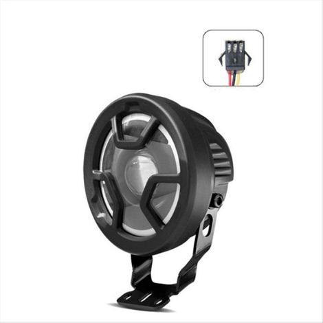 1 x Éclairage de vélo, Métal, Noir, Prise SM, Phare avant, Accessoires de cyclisme, Pour vélo électrique (1/5)