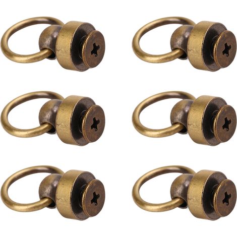 200 Messingnieten, Kugelverschlüsse für Handtaschen, 9 mm, hochbeständig, Kupfer, Zugringnieten, DIY, Handyhülle, Handtasche, Bronze (1/5)