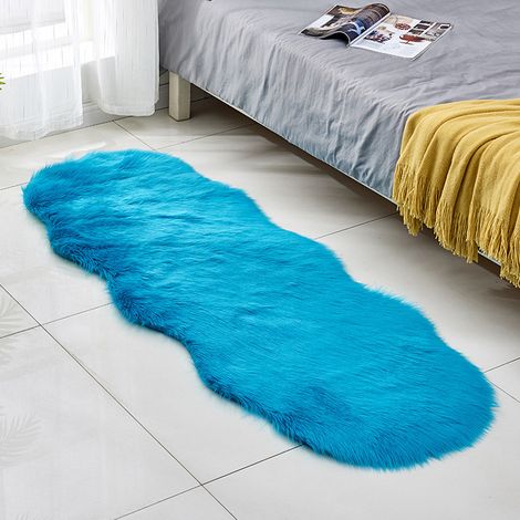 1 Tapis fausse laine, surface douce, dos antidérapant, salon chambre (1/5)