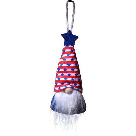 Nain Décoratif - Nain En Peluche Sans Visage - Décoration Intérieure Extérieure Pour Fête Nationale Américaine Noël Jardin Intérieur - 1 Pièce (1/5)
